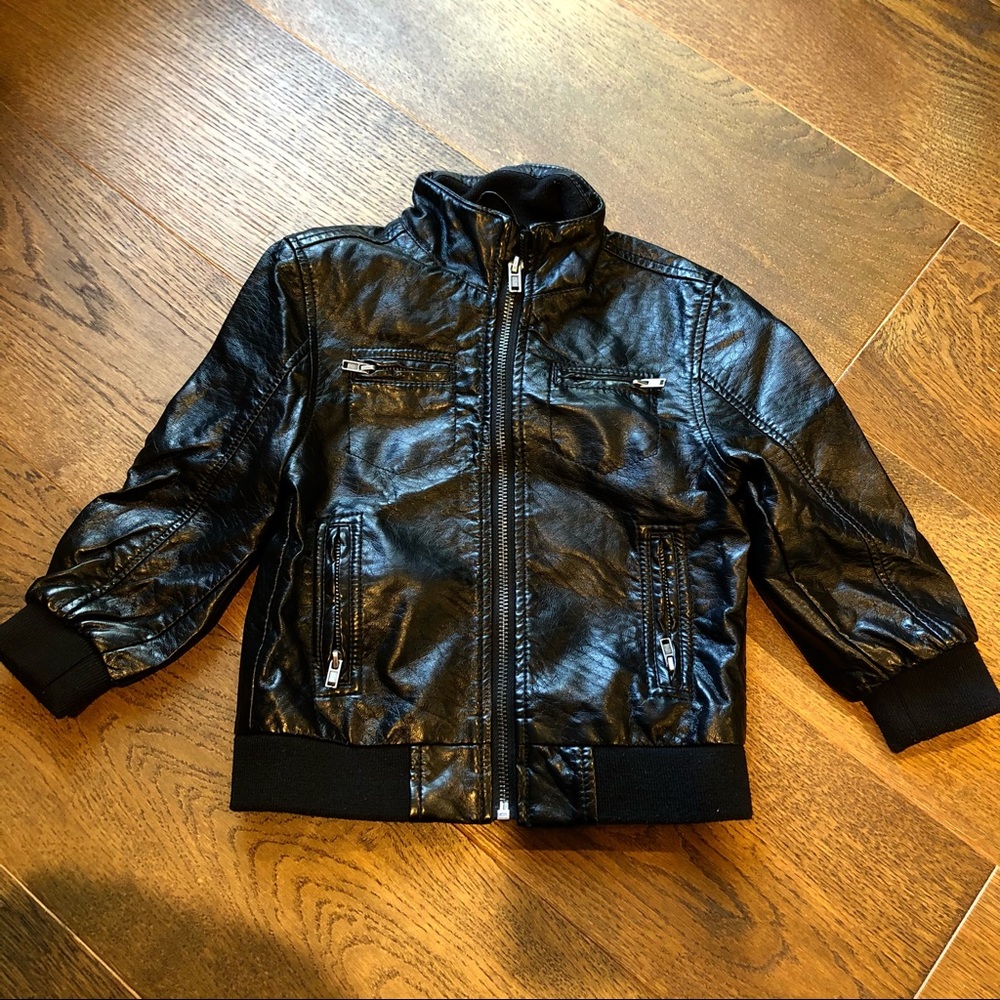🏍💥H&M Vegan Leather Moto Jacket